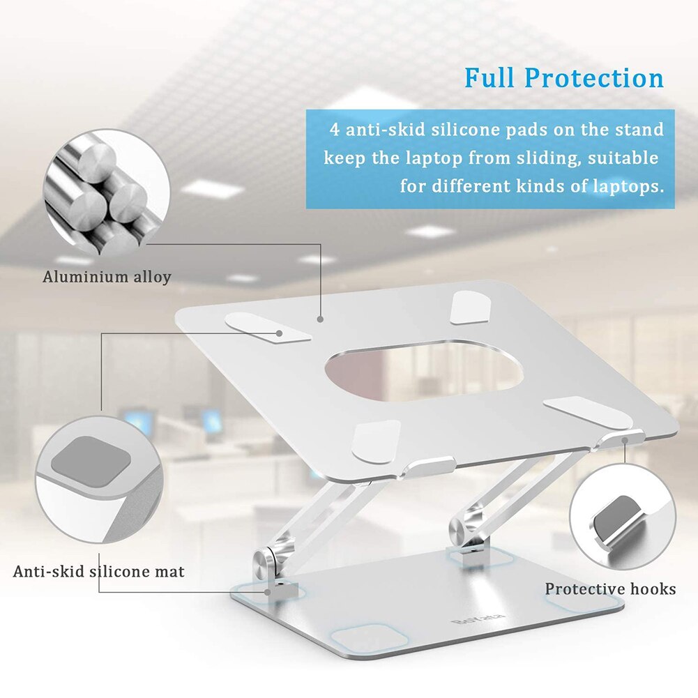 Aluminum Alloy Laptop Stand for Macbook Pro Height Adjustable Notebook Holder Bracket Rack Support Accessories