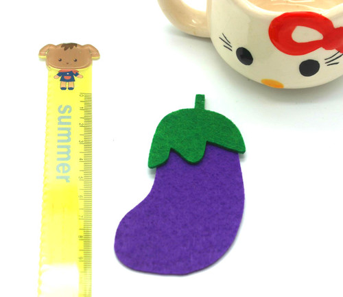 3pcs Furit Mixed Felt Craft Non Woven Patch Applique DIY Felt Pad Kindergarten Decoration Wall Sticker: Blue