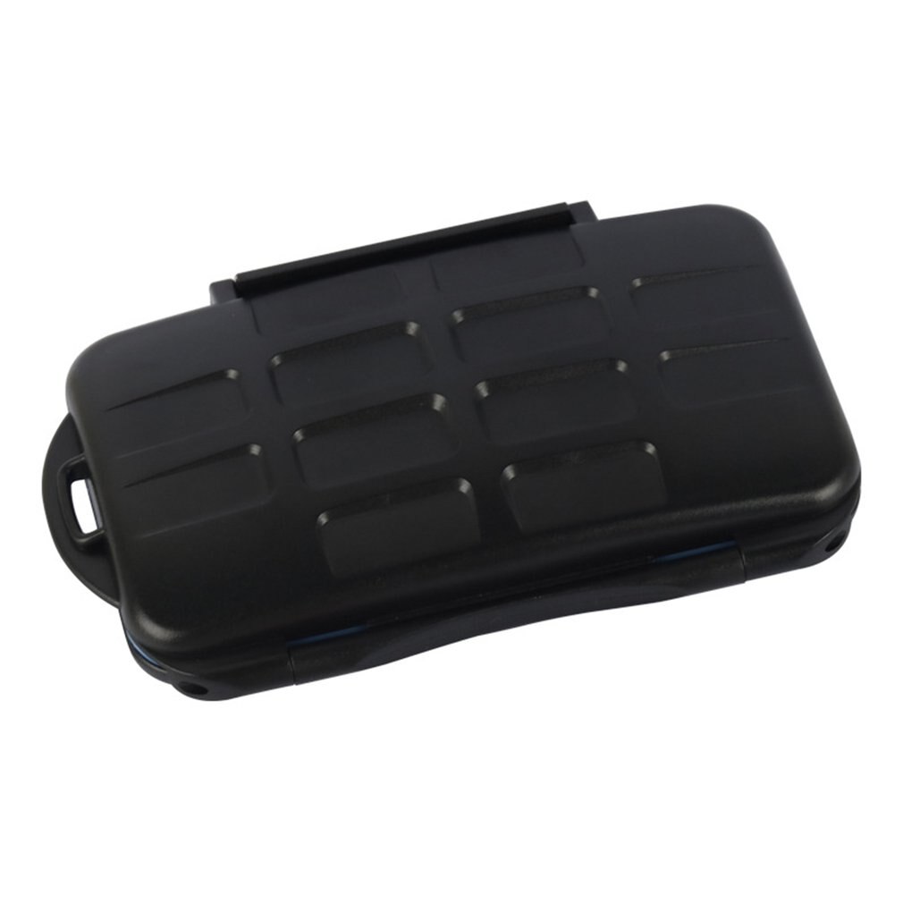 Suporte protetor impermeável da caixa de armazenamento do transporte do cartão de memória anti-choque para o cartão de memória digital seguro 8