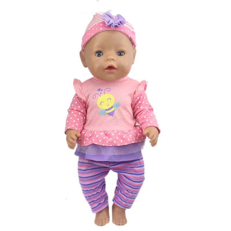 Puku 17 tuuman vauvanukkelle 43cm vaatteita: 07