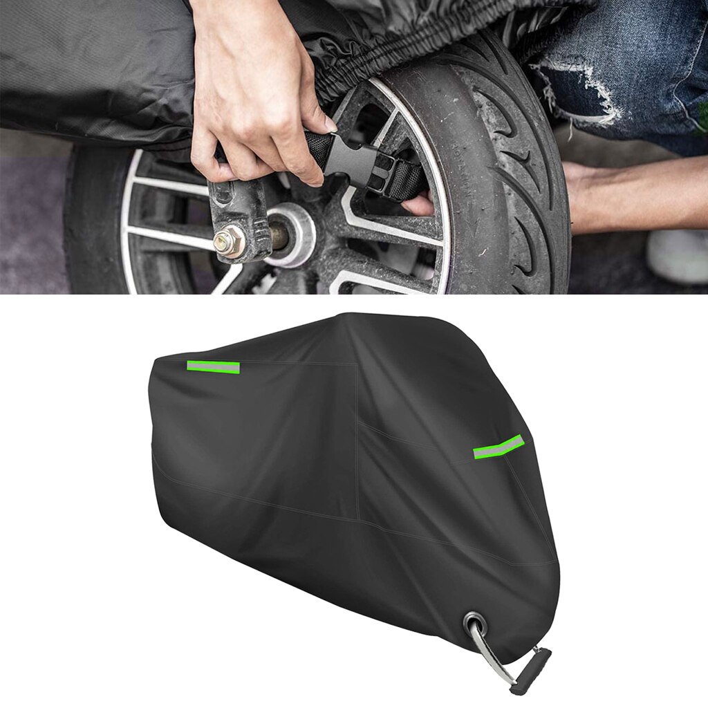 Motorcycle Cover Outdoor Protector Waterproof Cover Anti-theft with Lock Hole