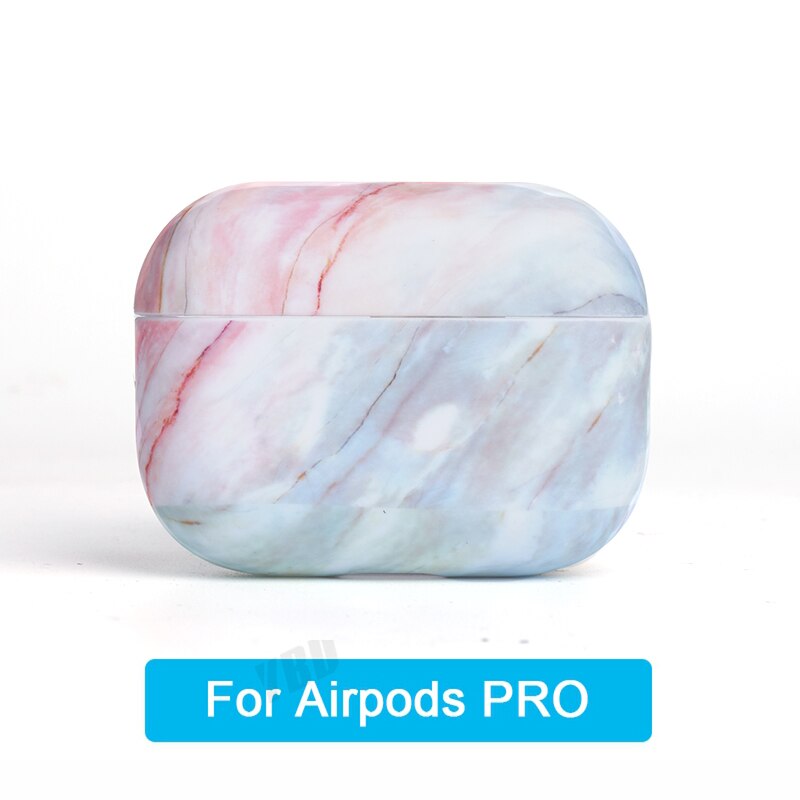 YBD Luxus Marmor Muster Fall Für AirPods Farben Fall Abdeckung für Apple Airpods Air Schoten Fall Coque Funda für Airpod pro