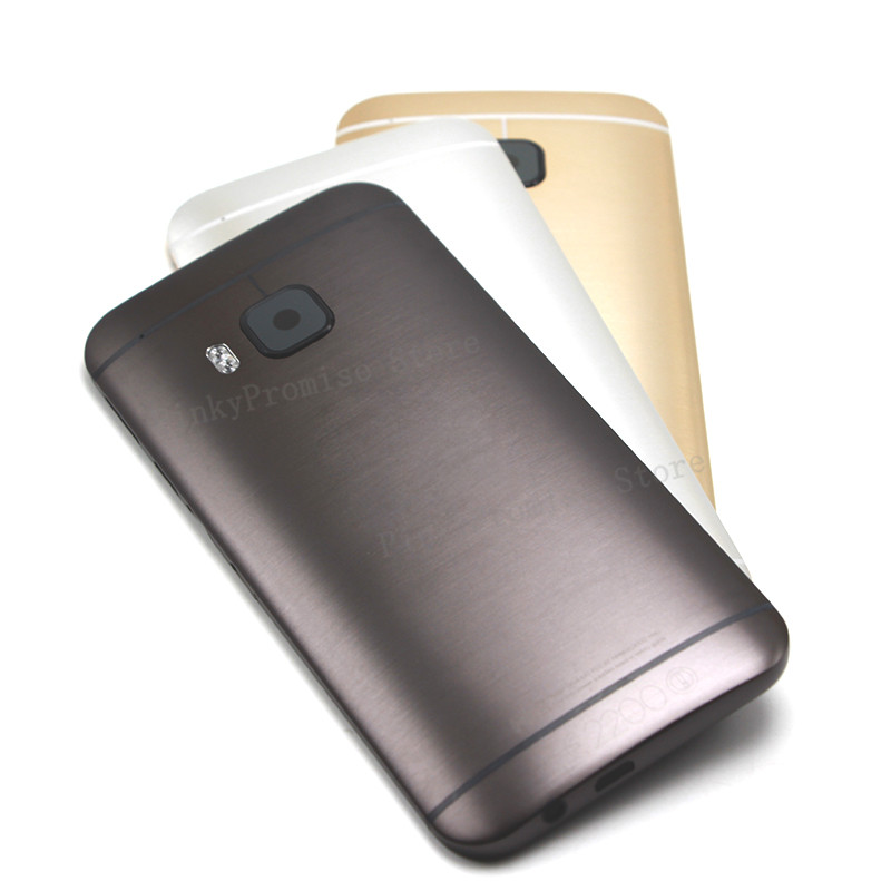 Metal Back Housing Door for HTC One M9 - Replacement Battery Cover with Volume + Power Buttons + Camera Lens
