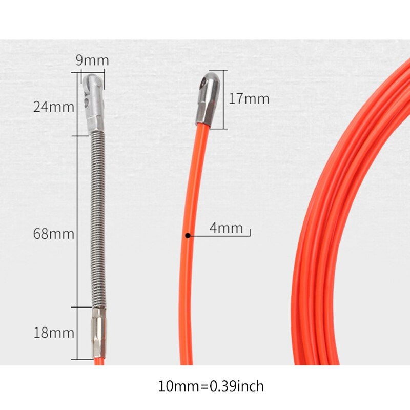 5/10/15/20/25m/30m Cable Puller Electrical Wire Fish Tape Cable Wire Puller Electrician Hand Tools