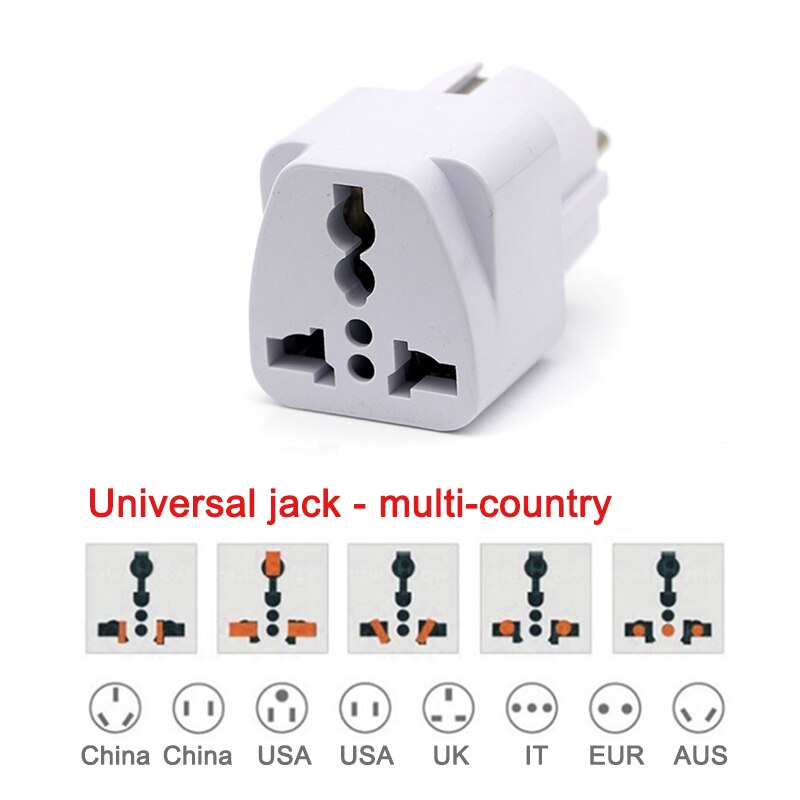 European standard conversion plug Adapter American Universal UK US AU To EU Travel Power Adapters Converter Electrical Charger