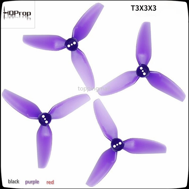 HQ Durable Prop T3X3X3 T3x4x3 3-Blade 3 / 4 Inch Propeller FPV High Efficiency for RC Helicopter Drone