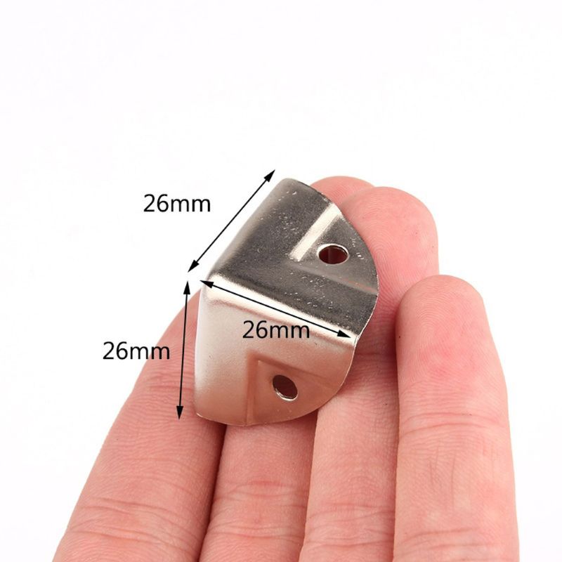 12 Stuks Zilveren Kast Hoek Protector Meubels Case Box Hoek Decoratieve