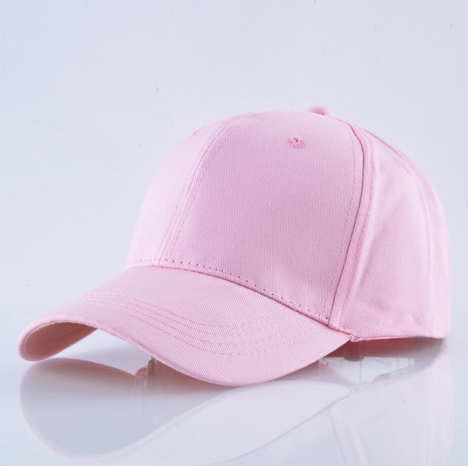 Baseballowy dla obu płci czapki dla mężczyzn kobiety 100% bawełna stałe czapki tirówki czarna czapka typu Snapback kości Mosculino na wolnym powietrzu zwykły regulowana czapka golfowa: różowy