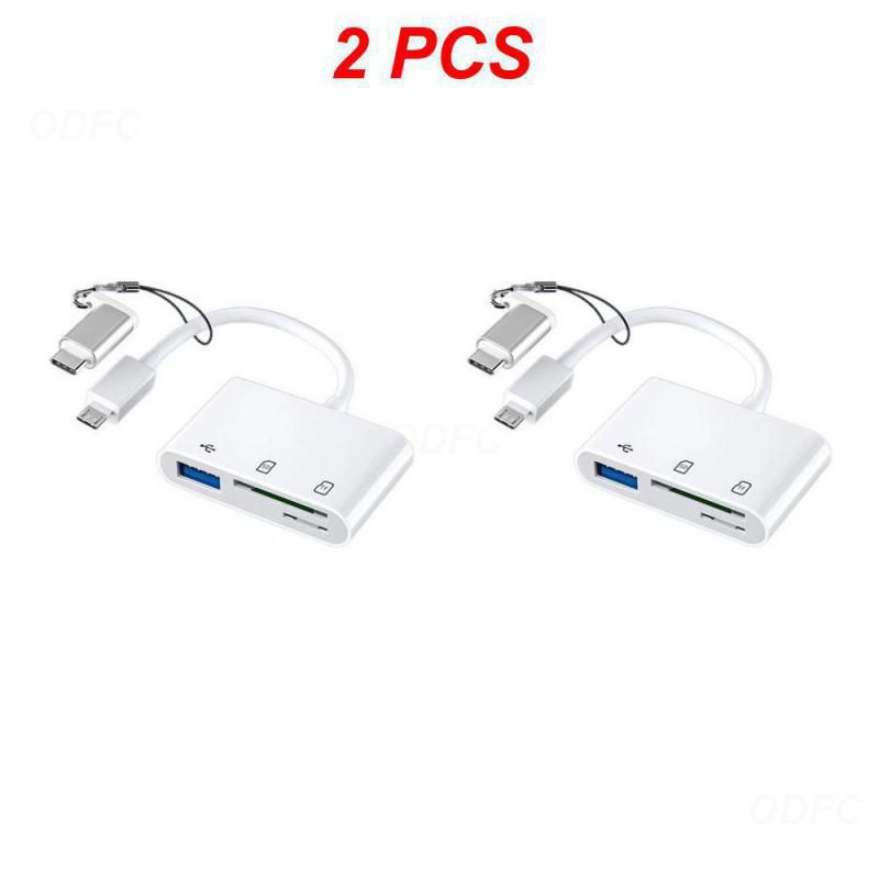 1/2 sztuki 3 w 1 typ C Adapter TF czytnik kart pamięci OTG Adpter dla IPad dla Macbook USB typu C czytnik kart