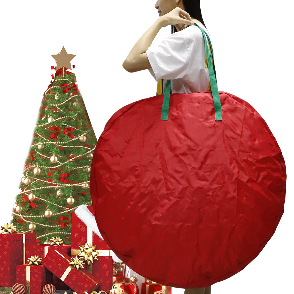 Christmas Tree Storage Bag Waterproof Zippered Bag With Carry Handles