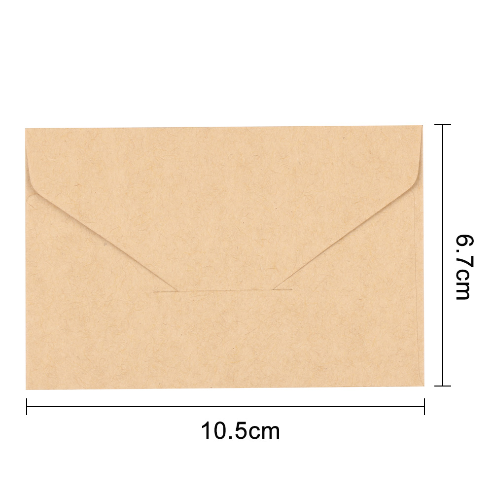 Mini Series Business Classic White Black Kraft Blank Mini Paper Window Envelopes Wedding Invitation Envelope