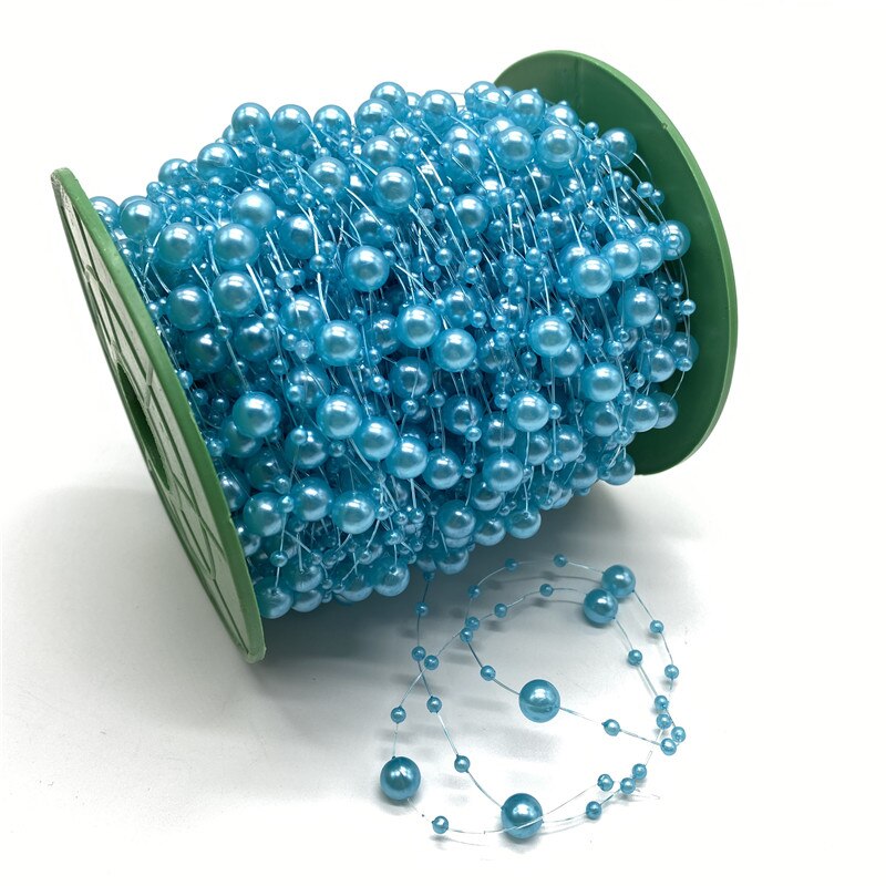 5Meter 3 + 8mm Angelschnur Künstliche Perlen Blume Perlen Kette Girlande Blumen Hochzeit Party Dekoration Diy Zubehör: 08