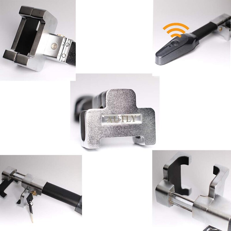 Universele Auto Antidiefstal Vergrendeling Auto Stuurwiel Met Sleutels Auto Anti-Diefstal Apparaat Security Alarm T-Lock