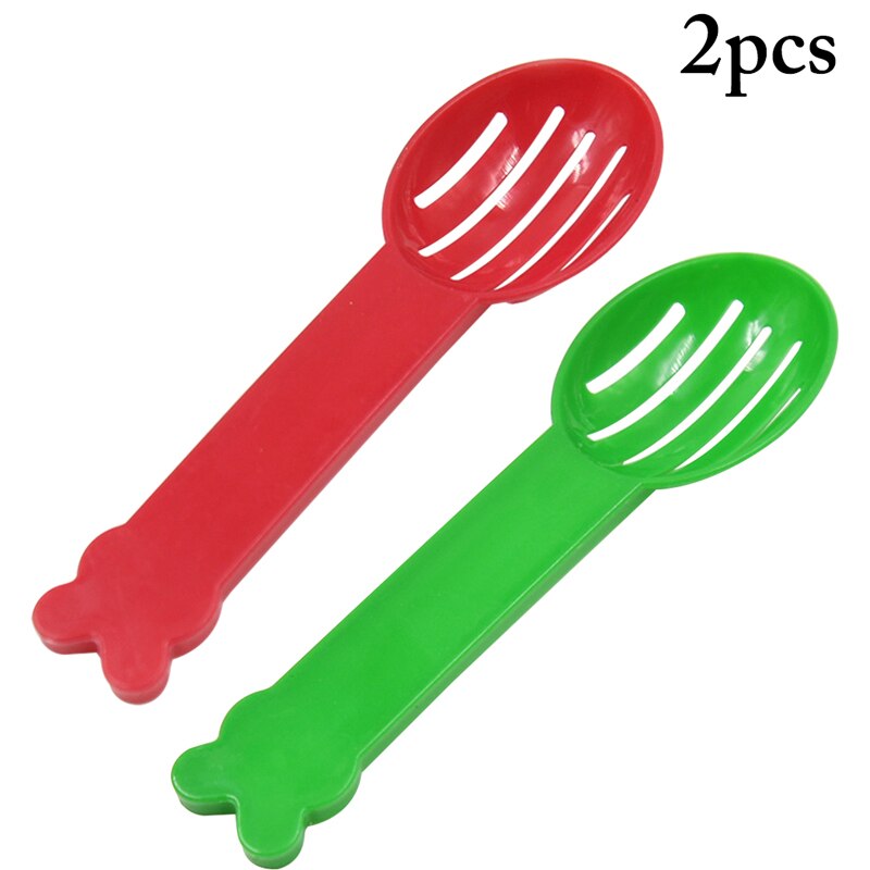 2 stk hamster sand scoop skovl sød plast lille kæledyr kuld scoop hamster kattegrus scoop kæledyr rengøringsværktøj forsyninger: Rød og grøn