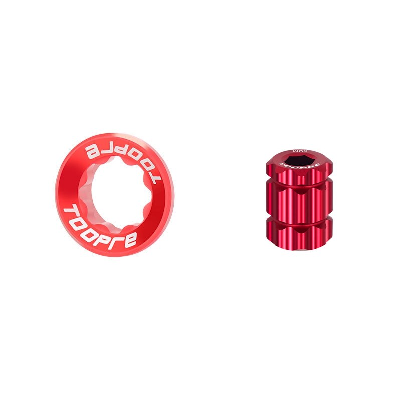 TOOPRE-tornillo de aleación de aluminio para bicicleta de montaña, rueda de cadena integrada Torx, cubierta de manivela EIEIO M20, perno para XT/XTR/SLX/DEORE: M20 Red Red Tool
