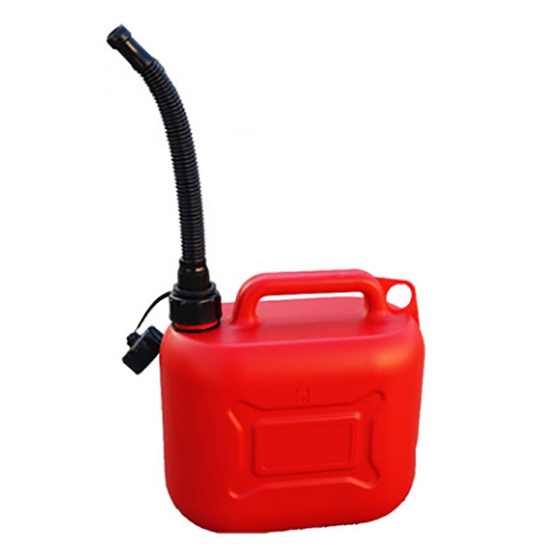 5L/10L/20L Gasoline Container Fuel Tank Plastic Gasoline Oil Barrel Car Jerry Can Petrol Cans Gas Cans With Scale Oil Pipe