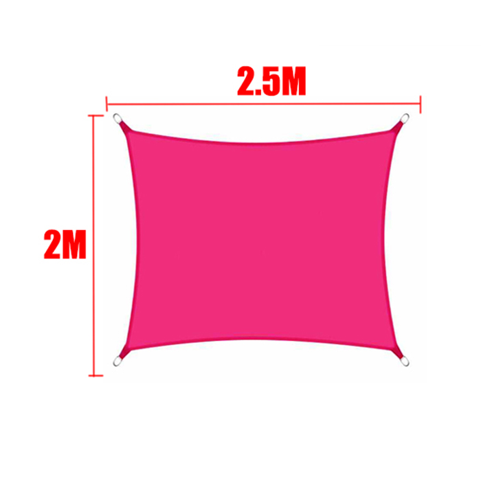 Voile pare-soleil étanche Rose rouge 420D carré Rectangle Triangle jardin terrasse auvent piscine ombre Camp randonnée cour auvent: green
