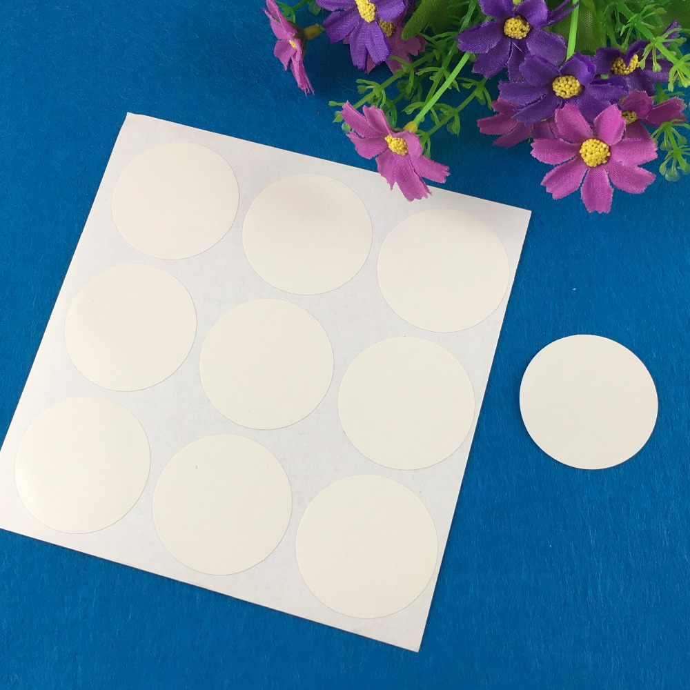 300PCS/Lot 4cm Round White Labels Paper Blank Sticker Labels Self-Adhesive Stickers For Jewelry/Boxes/Baking/Bags/book/car/toys