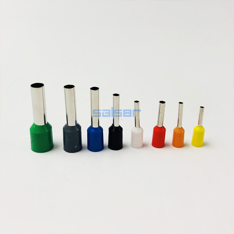 800pcs/box Cable Wire Terminal Kit End Tube Mixed Copper Wire Crimp Connector cold pressed electrical terminals