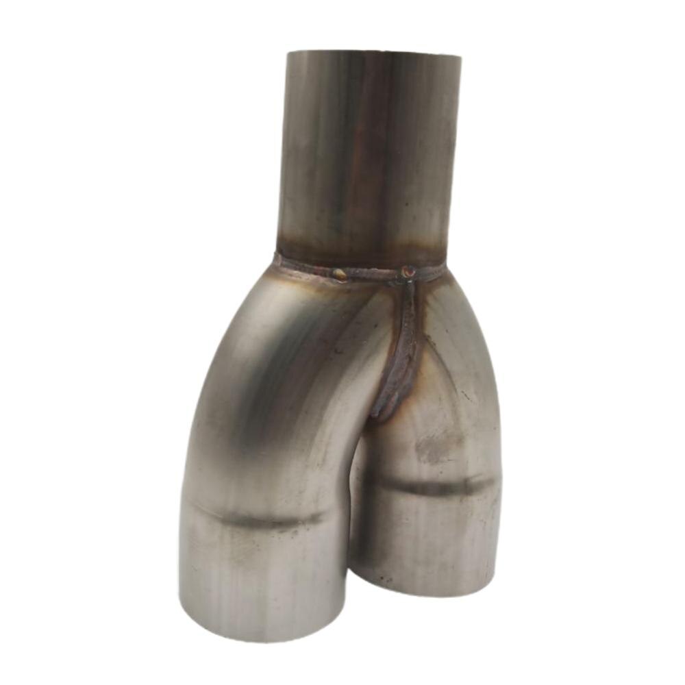 2-1 Stainless SSExhaust Merge Collector Dual 3" ID Inlet to Single 3" OD Outlet