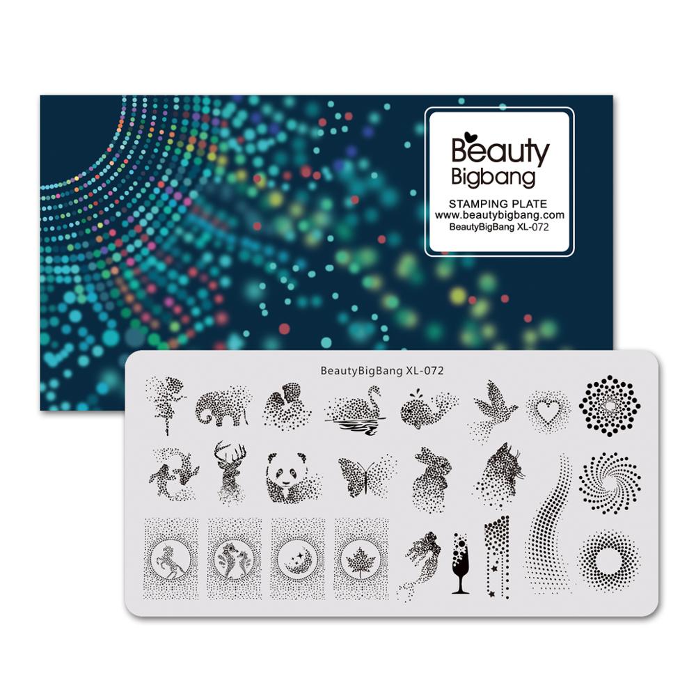 BeautyBigBang Stamping Plates 6*12cm Summer Flower Butterfly Nail Mold Accessories Plate Rectangle Nail Art Template BBB XL-011: 72