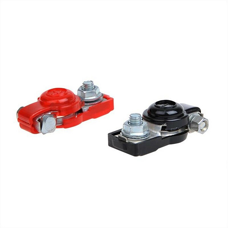 1Pair Car Battery Cable Terminal Clamps Clip Quick Connectors Protector Cleaning Set Positive Pole Clamp Accesories