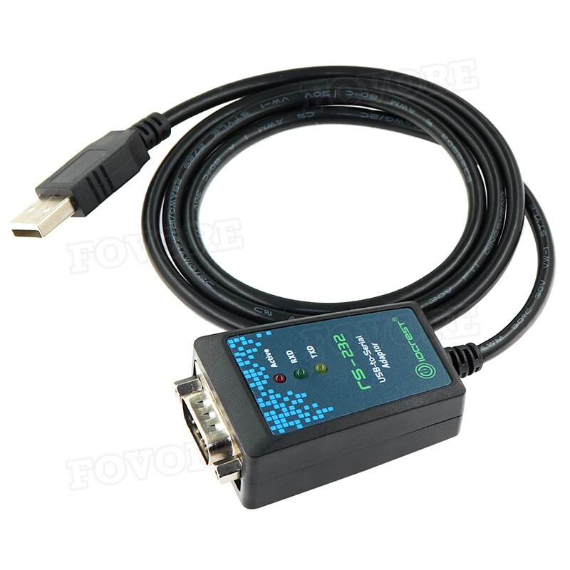 USB to RS232 COM Port Serial DB9 Pin Cable Adapter FTDI232 Chipset for Windows 7 8.1 XP Vista Mac OS USB RS232 COM