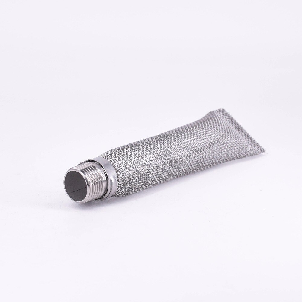 Filtro de pantalla de 6 pulgadas de acero inoxidable 304, filtro de salto sanitario, herramienta para cerveza casera, 300-400 micras