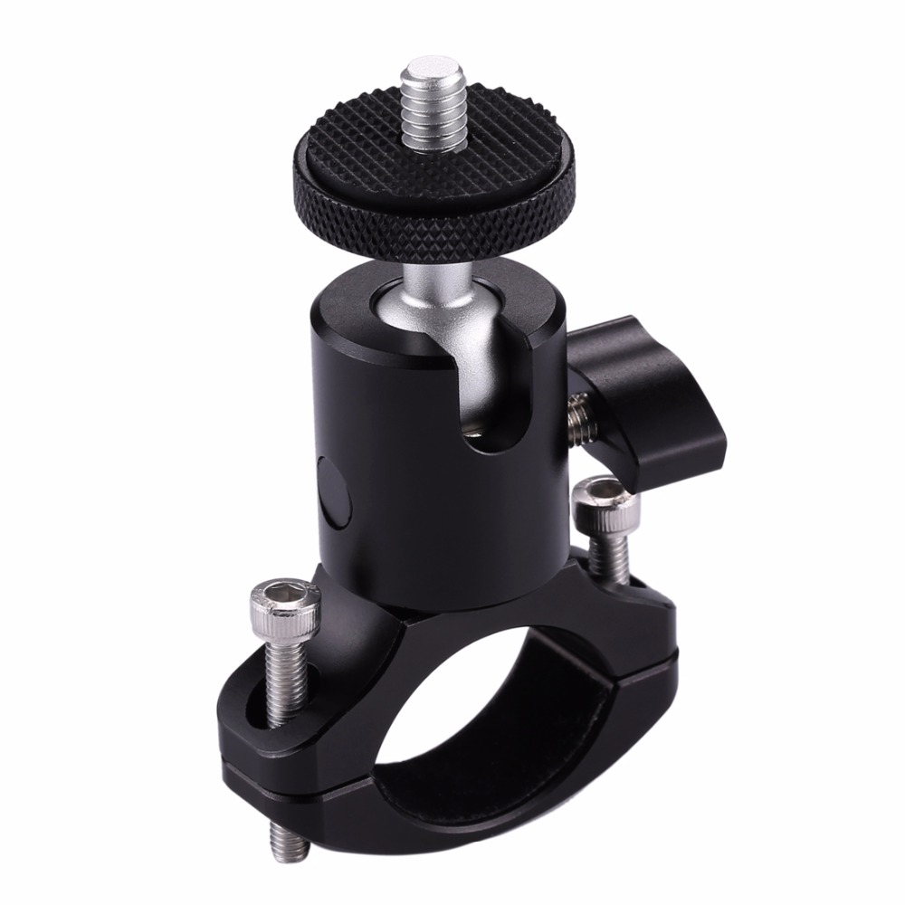 PULUZ Bike Bicycle Aluminum Handlebar Tripod Ball Head Adapter Mount For GoPro HERO 10 Black/7/6/Xiaoyi/DJI OSMO Action Cameras