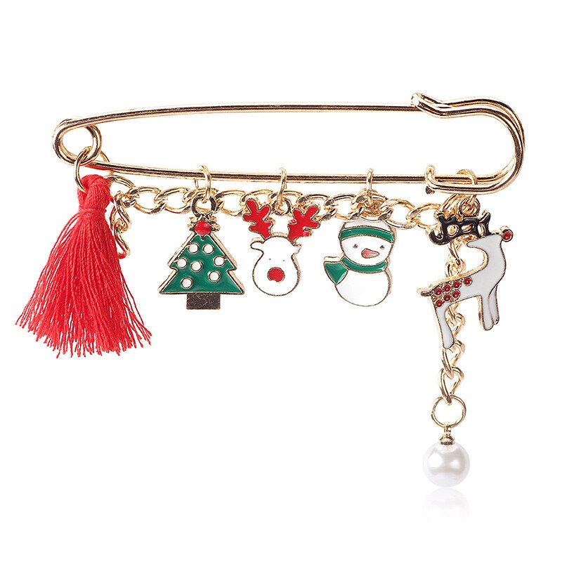 Mode Jaar Kerst Laarzen Broches Voor Vrouwen Kerst Pak Pins Vintage Sieraden Jas Jurk Accessoires