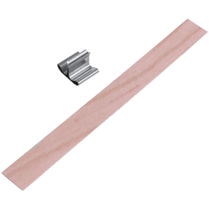Mechas para velas de madera 100 Uds con soporte de hierro, núcleos de vela, mecha Natural respetuosa con el medio ambiente para la fabricación de velas y velas Diy Craf
