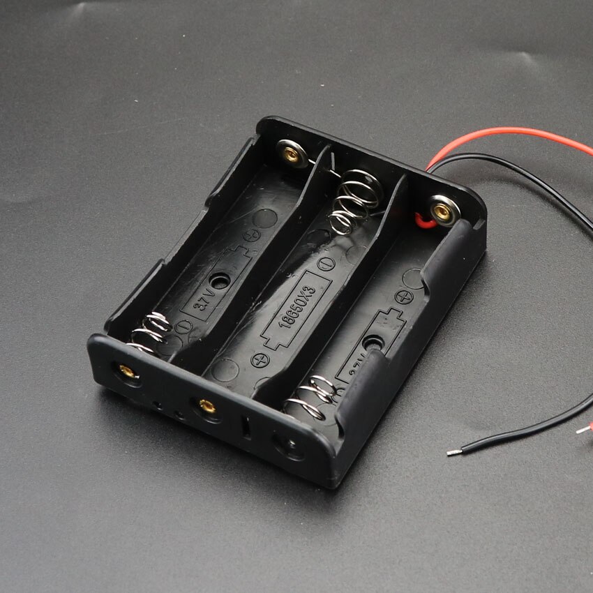 1x2x3x4x18650 boîtier de stockage de batterie 1 - 4 fente façon bricolage Batteries Clip de fixation conteneur compartiment de batterie avec fil de plomb