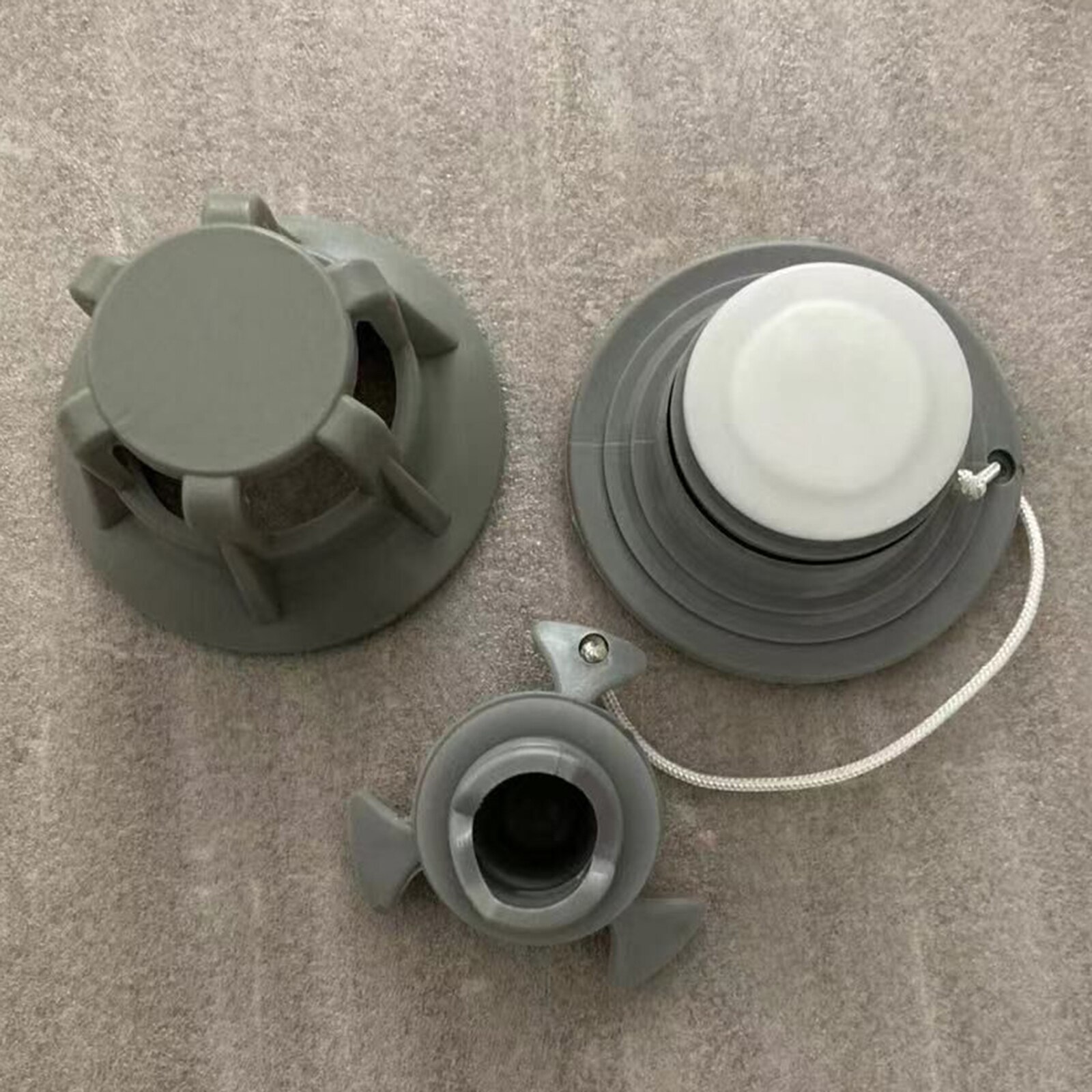 1 Stuk Opblaasbare Boot Air Valve Adapter Cap 6-Gaten Opblaasbare Kajak Air Valve Rubber Vlot Boot Luchtbed Dinghy plug Kleppen