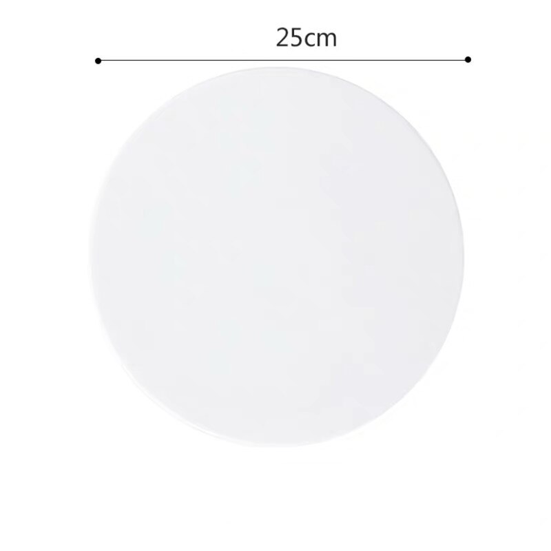 Ceramic Japanese Sushi Pizza Plate White Porcelain Cake Bread Tray Kitchen Dessert Plate Baking Tableware: 10 inch round