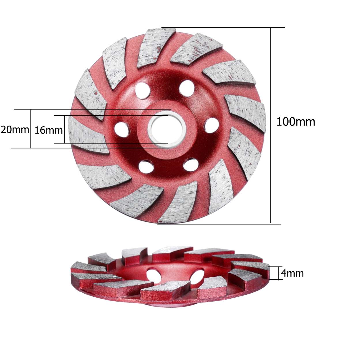 100mm/4 inch Diamond Grinding Wheel Disc Bowl Shape Grinding Cup Stone Concrete Granite Ceramics Tools