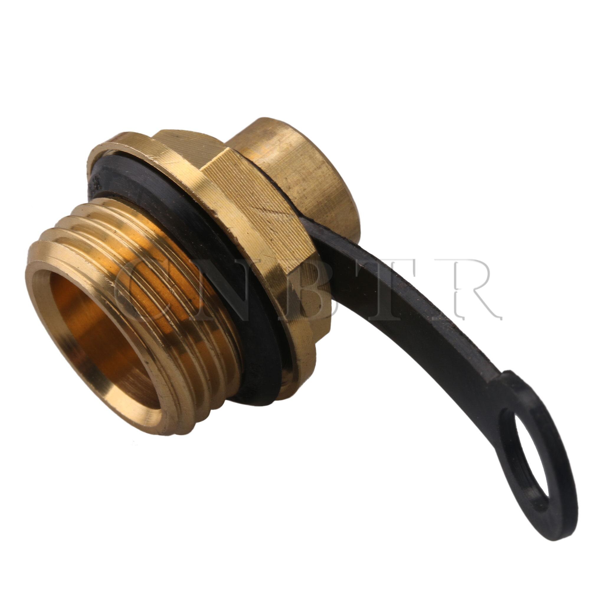 CNBTR M18 Thread Dia Billet Engine Valve Cover Oil Caps 1.5mm Tooth Gap Brass