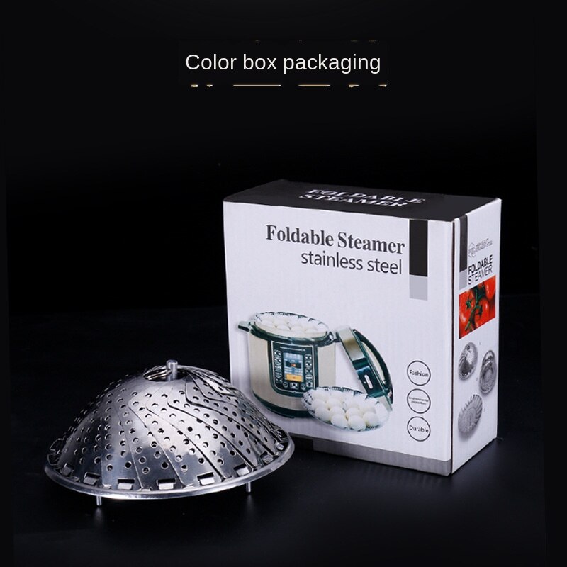 Plat pliant vapeur inox alimentaire vapeur panier maille légumes cuiseur vapeur extensible Pannen outil de cuisine