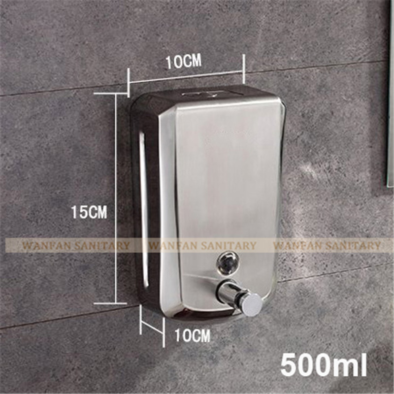 Liquid Soap Dispensers 500ml Wall Mount Dispenser For soap Modern Bathroom Shower Lotion Shampoo Liquid Soap Dispenser WF-18022: 500ML