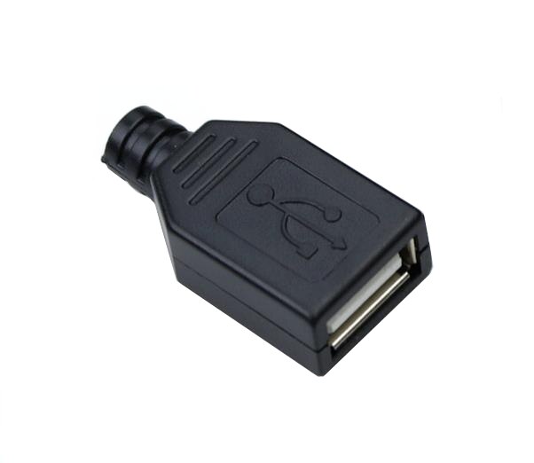 1PCS nstallation computer USB interface A common A mother USB head USB 0 Type-A Plug 4 Pin mother head strap shell: B