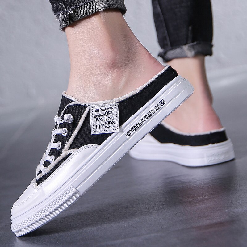 Zapatos de verano para Hombre, Sandalias sin cordones para playa, zapatillas de Hombre, zuecos de para Hombre, Sandalias transpirables de lona, Zapatos para Hombre