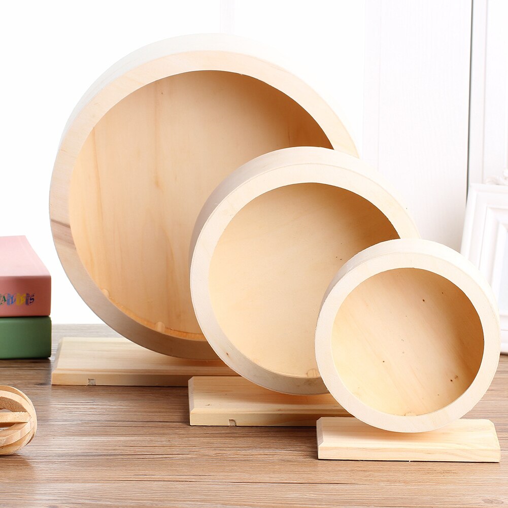 Roue à disque en bois pour Hamster, , exercice silencieux, roue à Hamster, Cage à cochon d'inde, jouets pour animaux de compagnie, fournitures pour animaux de compagnie