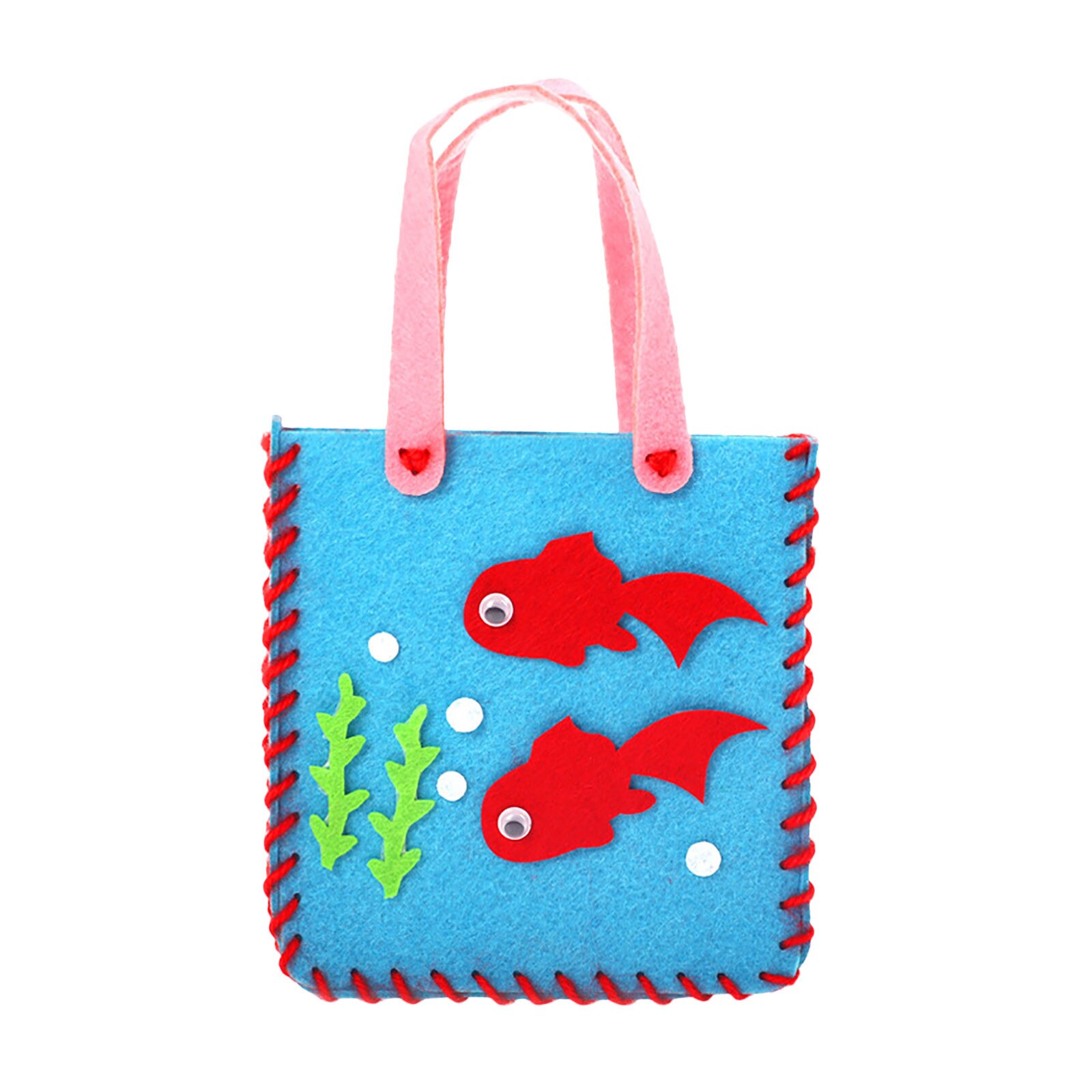 De costura para manualidades Diy fieltros bolso Kit de de dulces de Navidad bolsas de los niños de juguetes niñas Diy colección bolso artesanía: Multicolor