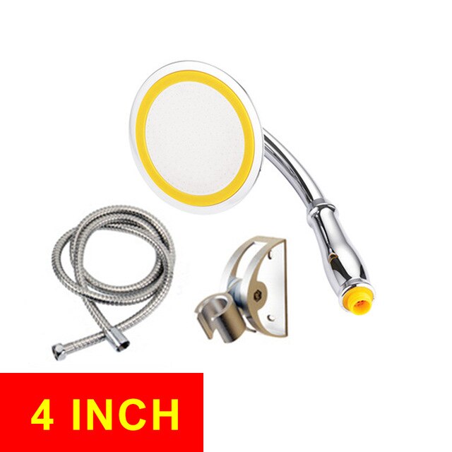 Douchekop Verstelbare Waterbesparende Regen Handdouche Grote 6 Inch Hoge Druk Badkamer Regendouche Spa Douchekop: 4 Inch One Set