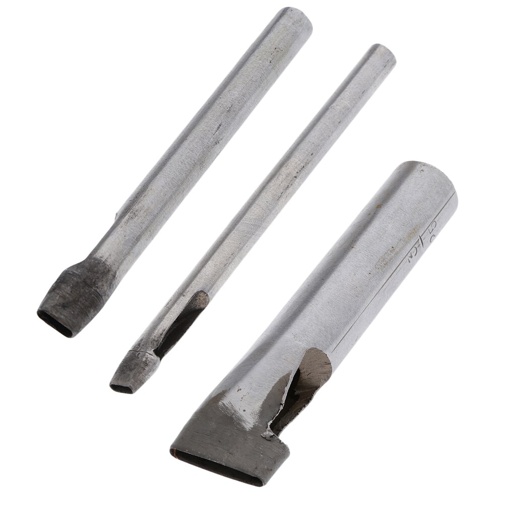 Oval Shape Hole Punch Set Punching Tool For Belt Gaskets Leather 2mm 3mm