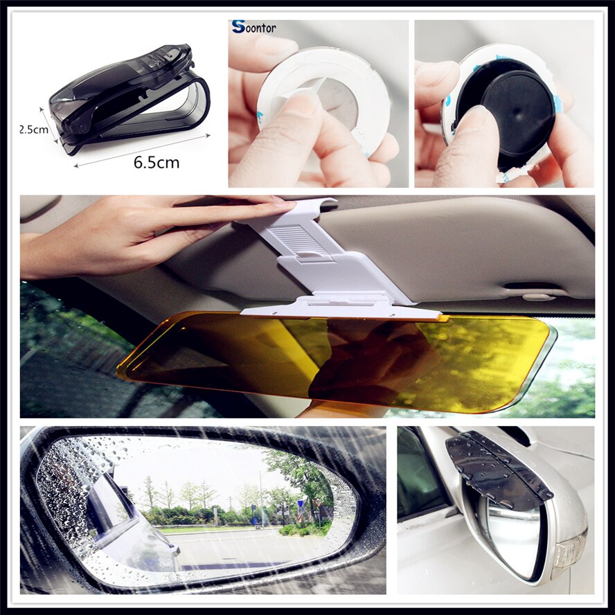 Coche de Sol Espejo gafas de lluvia Clip para ceja titular de la película para Kia Provo K9 Cruz Carens cachorro Trackster Ray K2 Naimo Pro Venga
