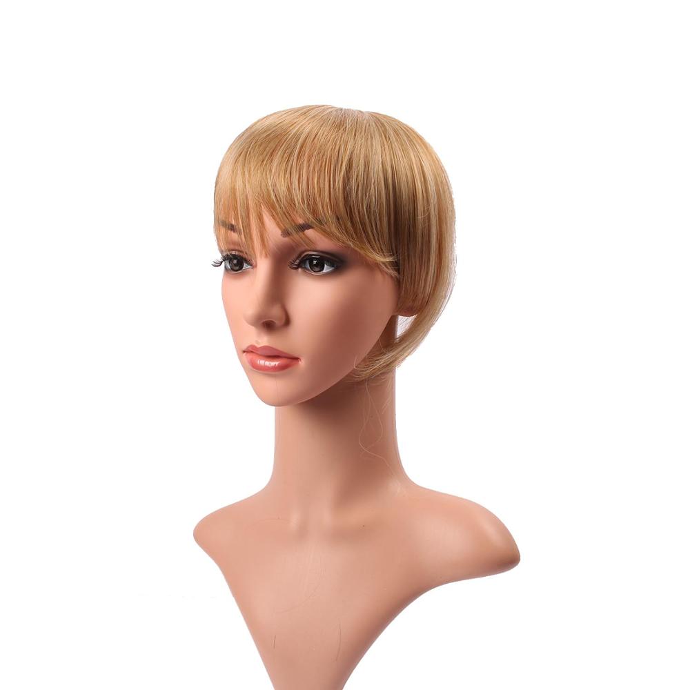 DELICE Clip de mujer en flequillo recto limpio sintético Romo flequillo accesorios para el cabello: M27-613