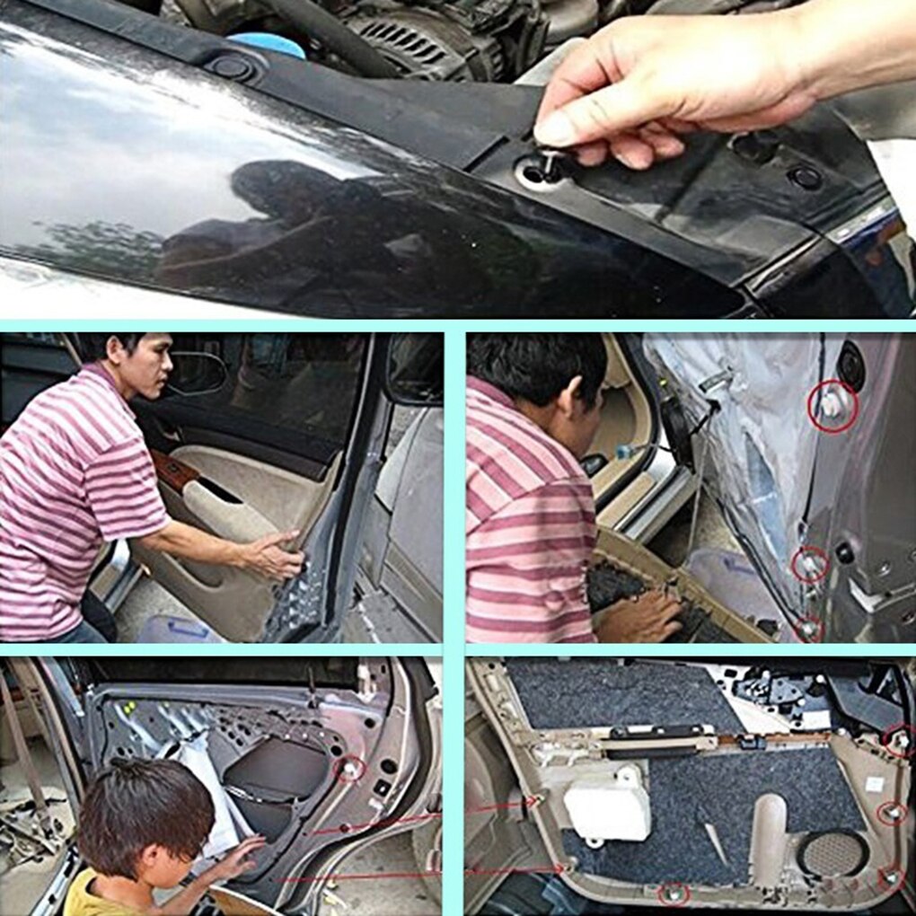 1000 stuks gemengde autoklemmen, autobevestiging, voertuigbumper, universele houder, bevestiging, klinknagel, deurpaneel, spatbordklem, voering voor alle auto's