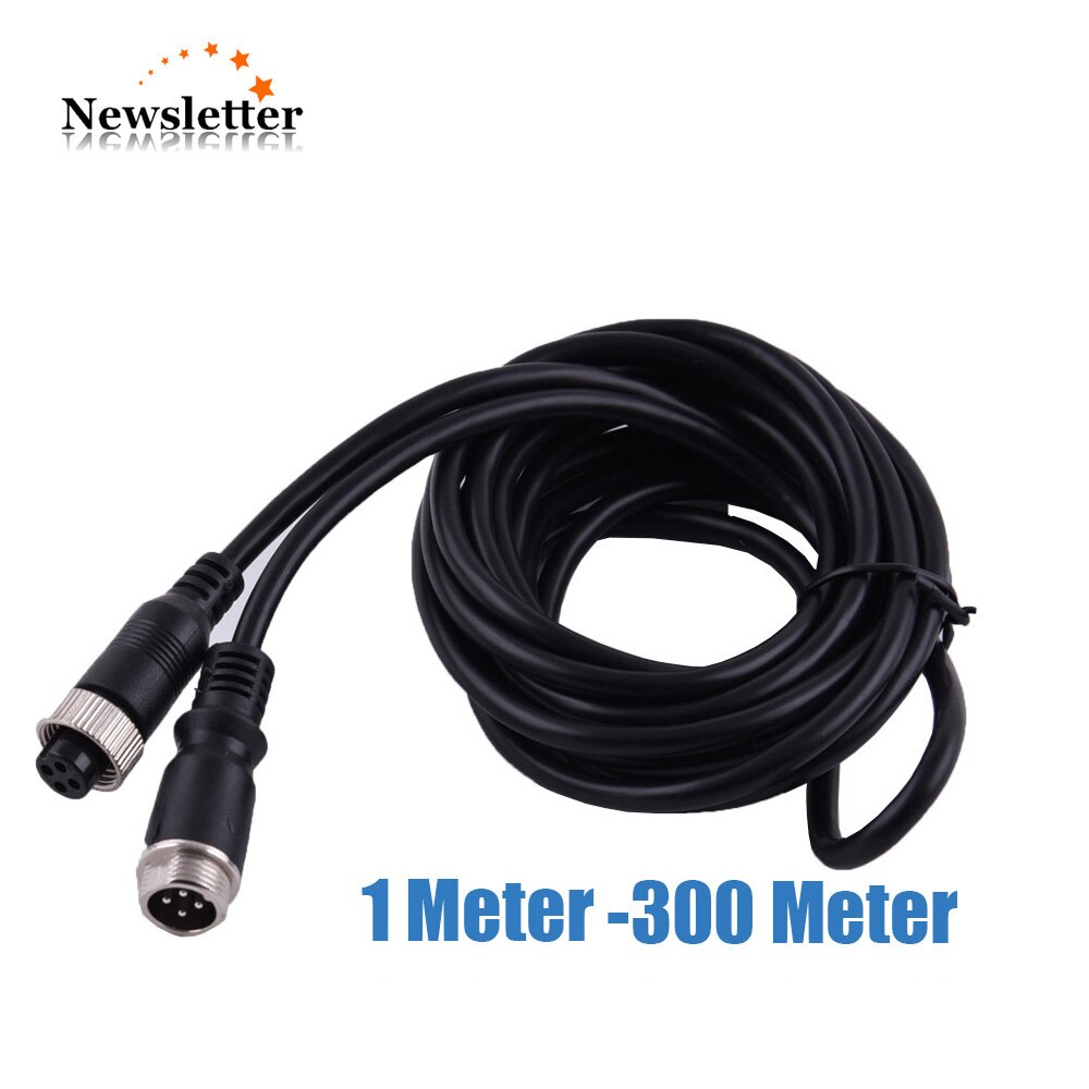 15Meter 4pin aviation extension cable 4 PIN Connector Video and Audio
