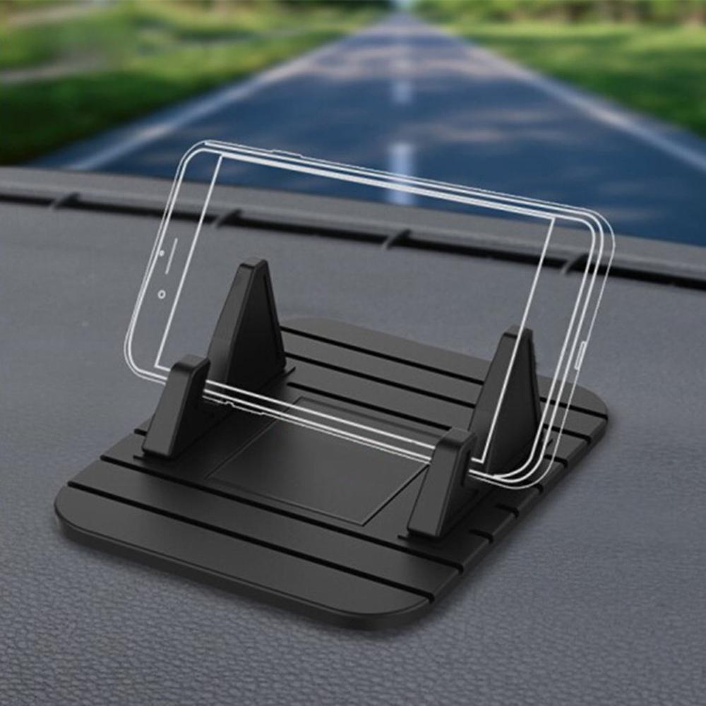 Draagbare auto dashboard universele telefoonhouder hud antislip auto telefoon houder standaard essentiële accessoires zwart