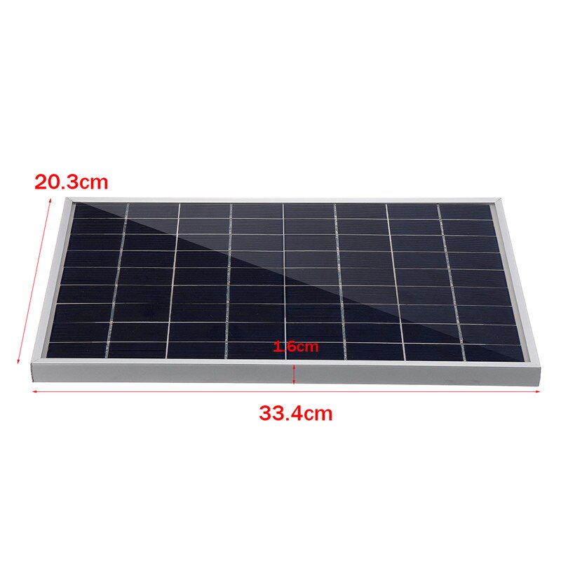 50w solpanel usb 12v monokrystallinsk celle  +40a soloplader controller til batteri mobiltelefon oplader med batteriklip